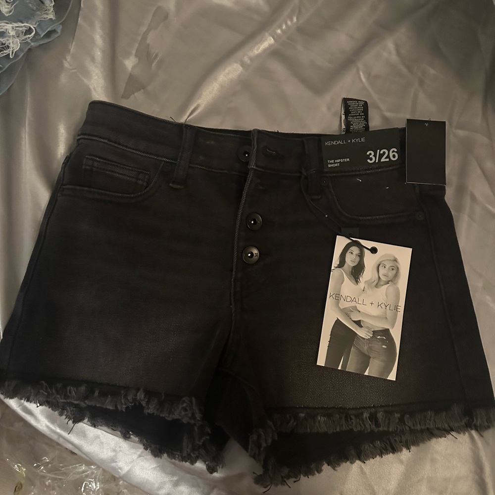 Kendall & Kylie Black Jean Shorts